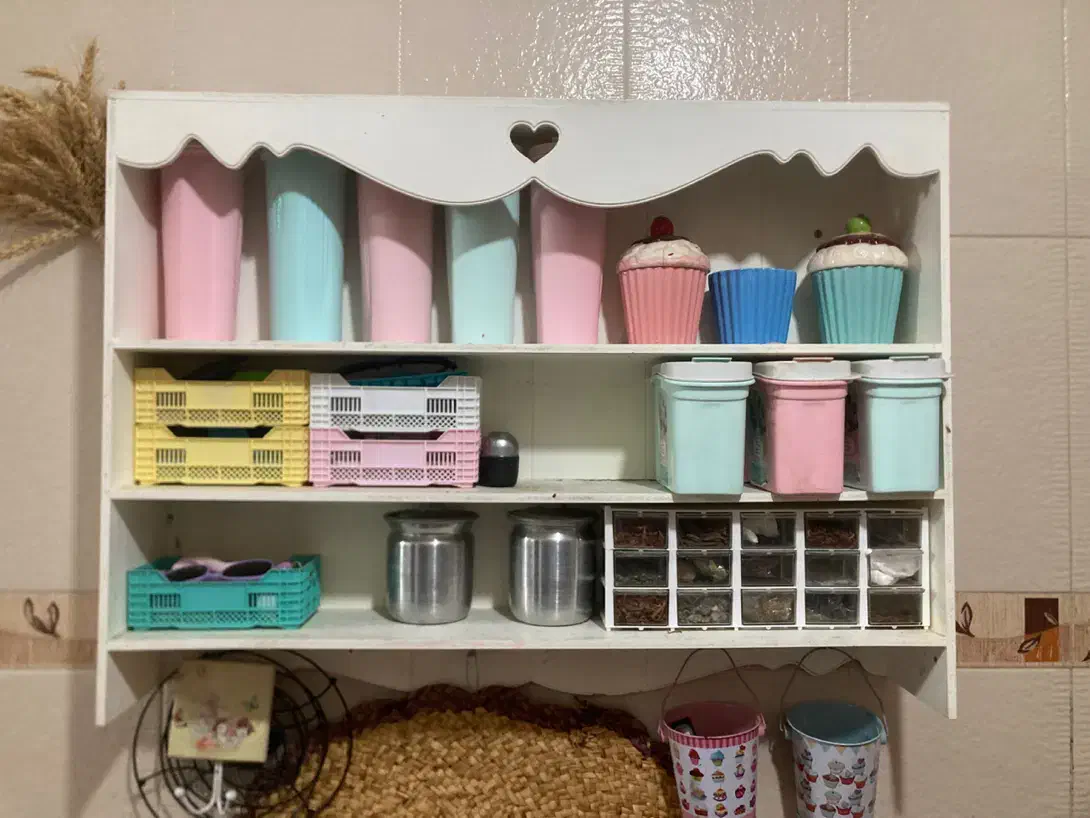 شلف دیواری چوبی|کتابخانه، شلف، قفسه‌های دیواری|گنبد کاووس, |دیوار