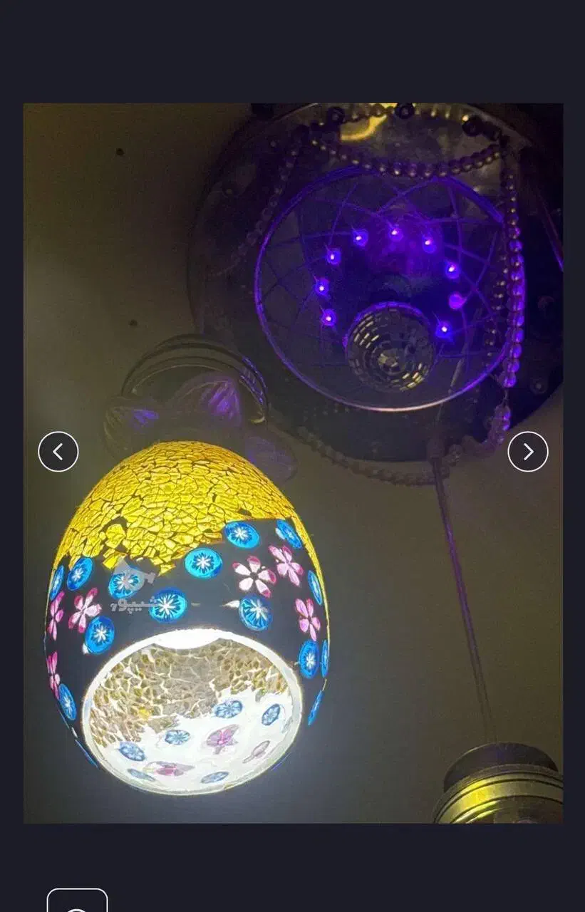 لوستر سه شاخه|لوستر و چراغ آویز|رشت, پیرکلاچای|دیوار