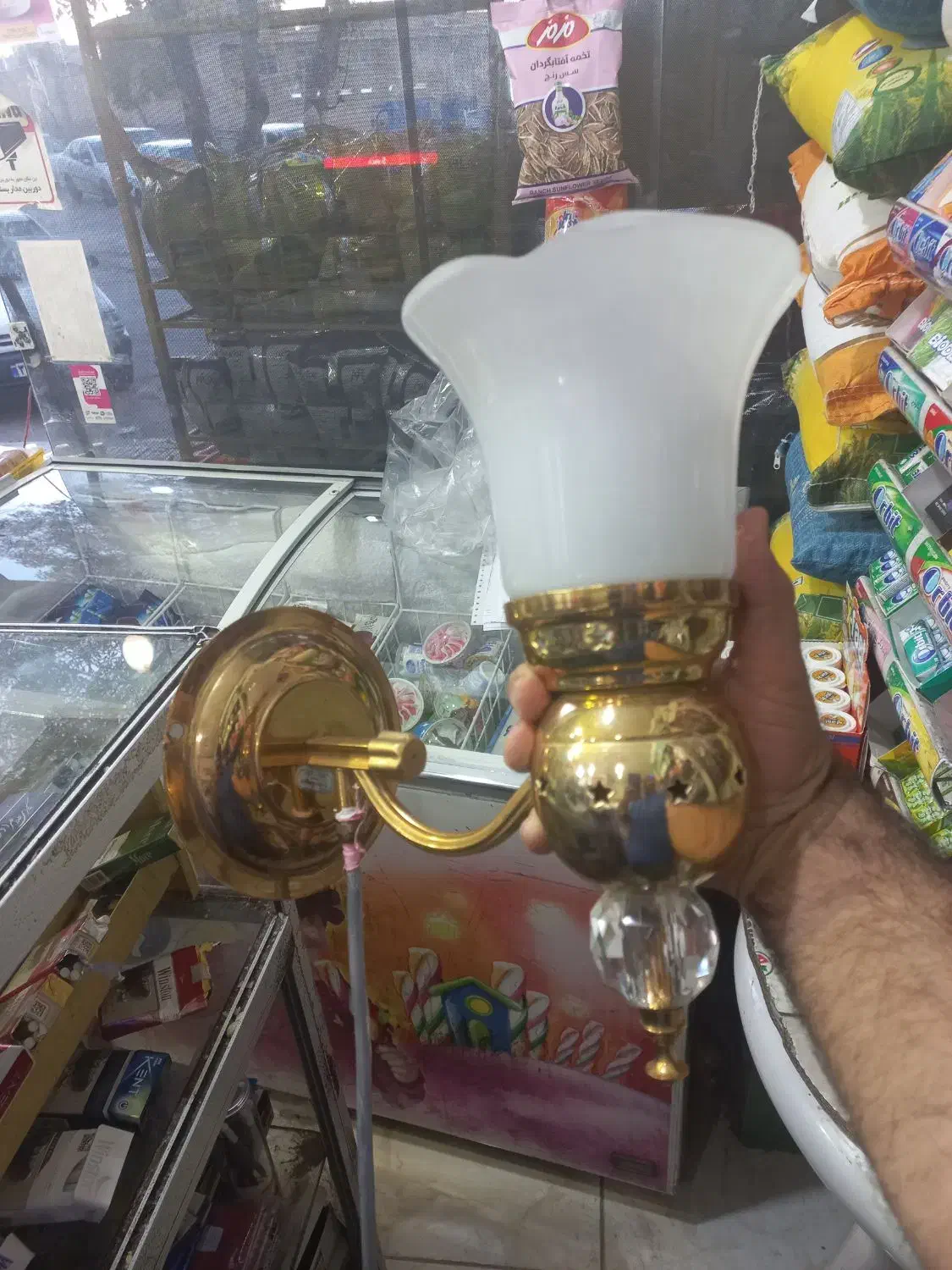 روشنایی گازی برونزی به شرط تضمین رنگ|لوستر و چراغ آویز|کرمانشاه, |دیوار