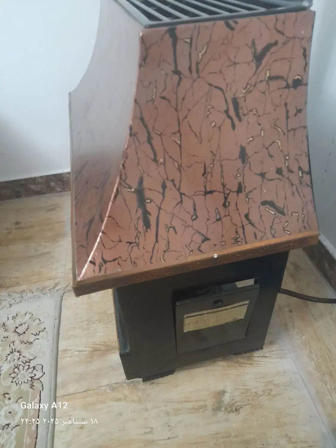 بخاری گازی جهان افروز بزرگ طرح شومینه|بخاری، هیتر، شومینه|سنگر, |دیوار