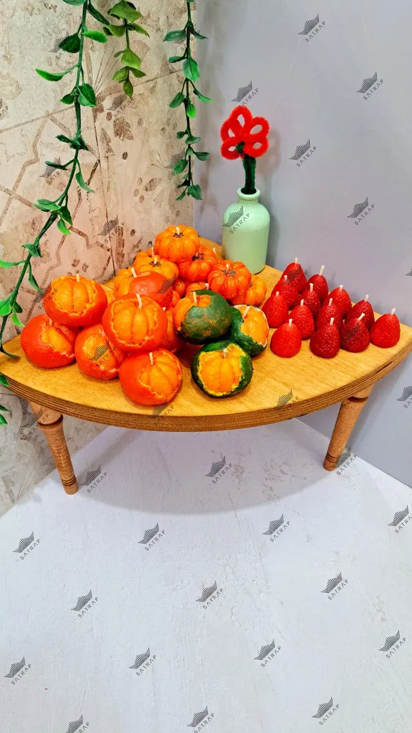 فروش عمده شمع  فانتزی باکیفیت عالی ورنگبندی زیبا|صنایع دستی و سایر لوازم تزئینی|آفتاب, |دیوار