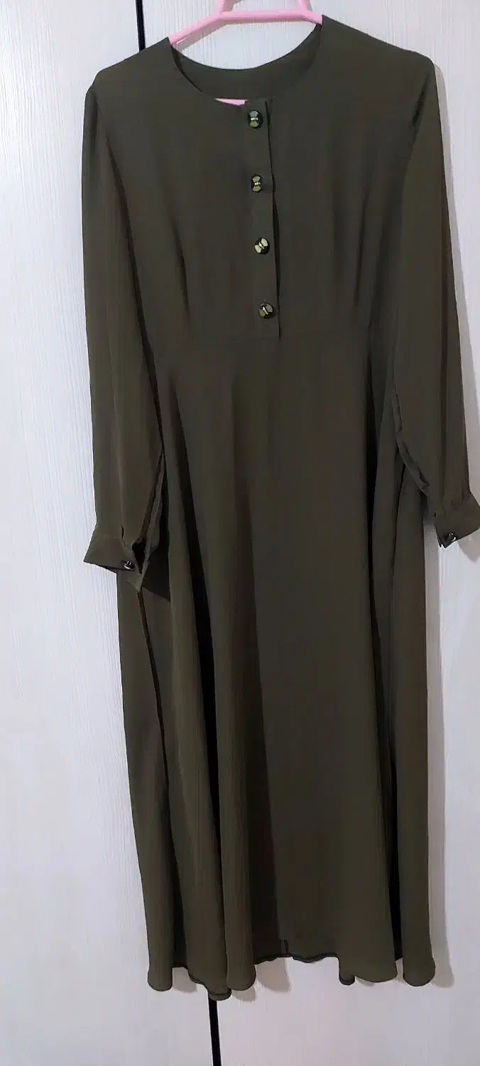 مانتو جلو بسته سبز رنگ|لباس|سنندج, |دیوار