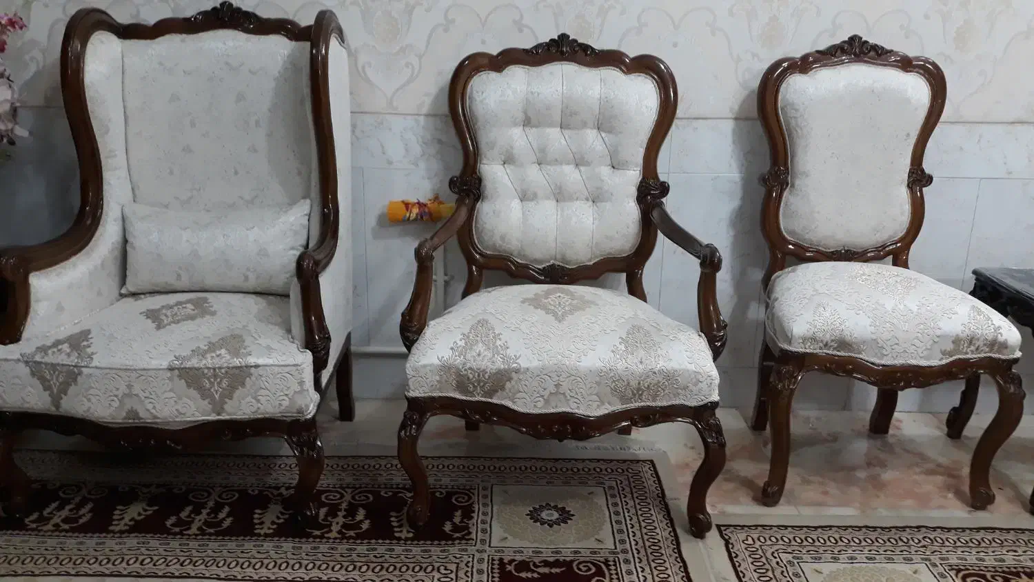 یه دسته مبل سلطنتی طرح جدید ساخت شهر ملایر|مبلمان خانگی و میز عسلی|شیراز, شهرک نیروی انتظامی|دیوار