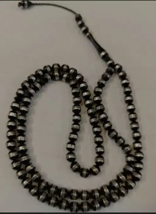 تسبیح نقره کوب ۹۹ تایی|کلکسیون اشیاء عتیقه|زاهدان, |دیوار