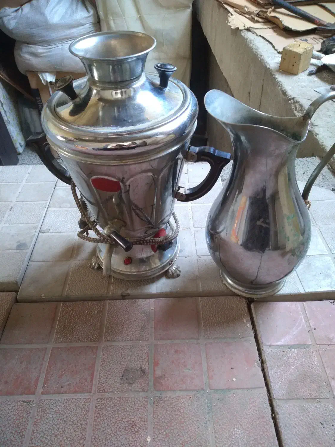 طبل و سماوربرقی و پارچ و ۲عددتلویزیون۲۱و۱۴ وقفس|عمدهفروشی|نجفآباد, گلدشت|دیوار