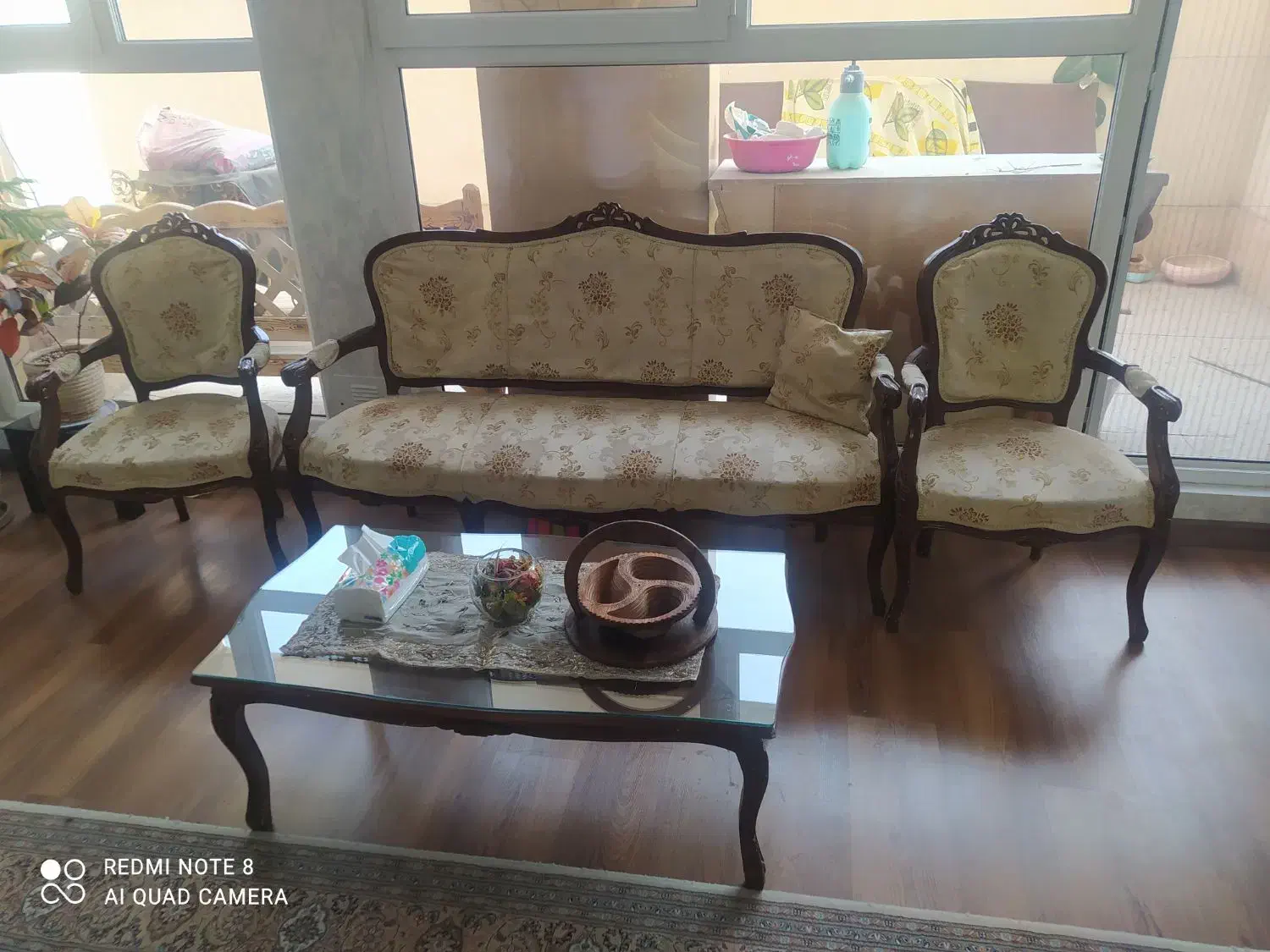 مبل استیل همراه میز ناهار خوری|مبلمان خانگی و میز عسلی|اندیشه, اندیشه فاز ۴|دیوار