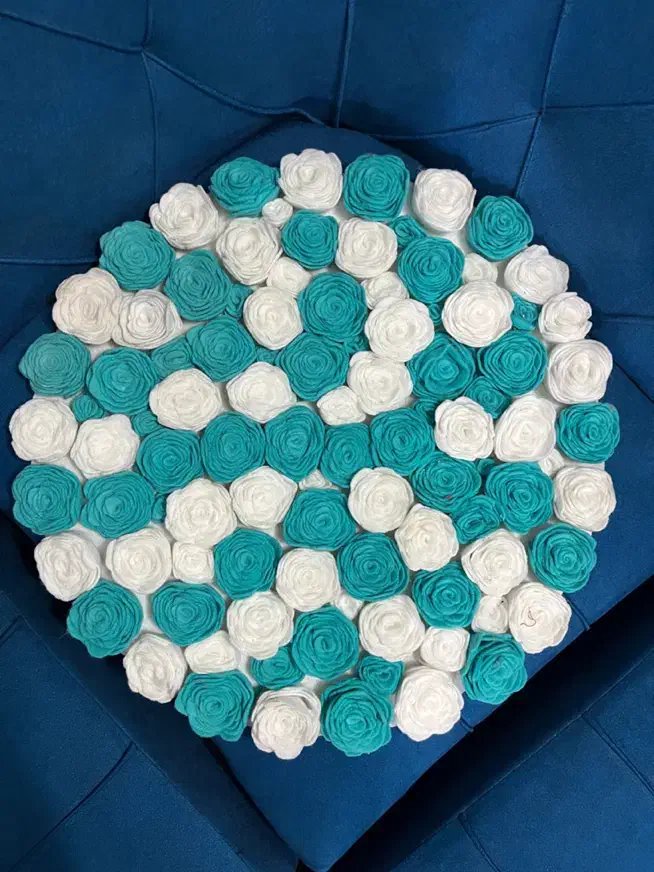 پادر نمدی رز گل برجسته|پادری|فلاورجان, |دیوار