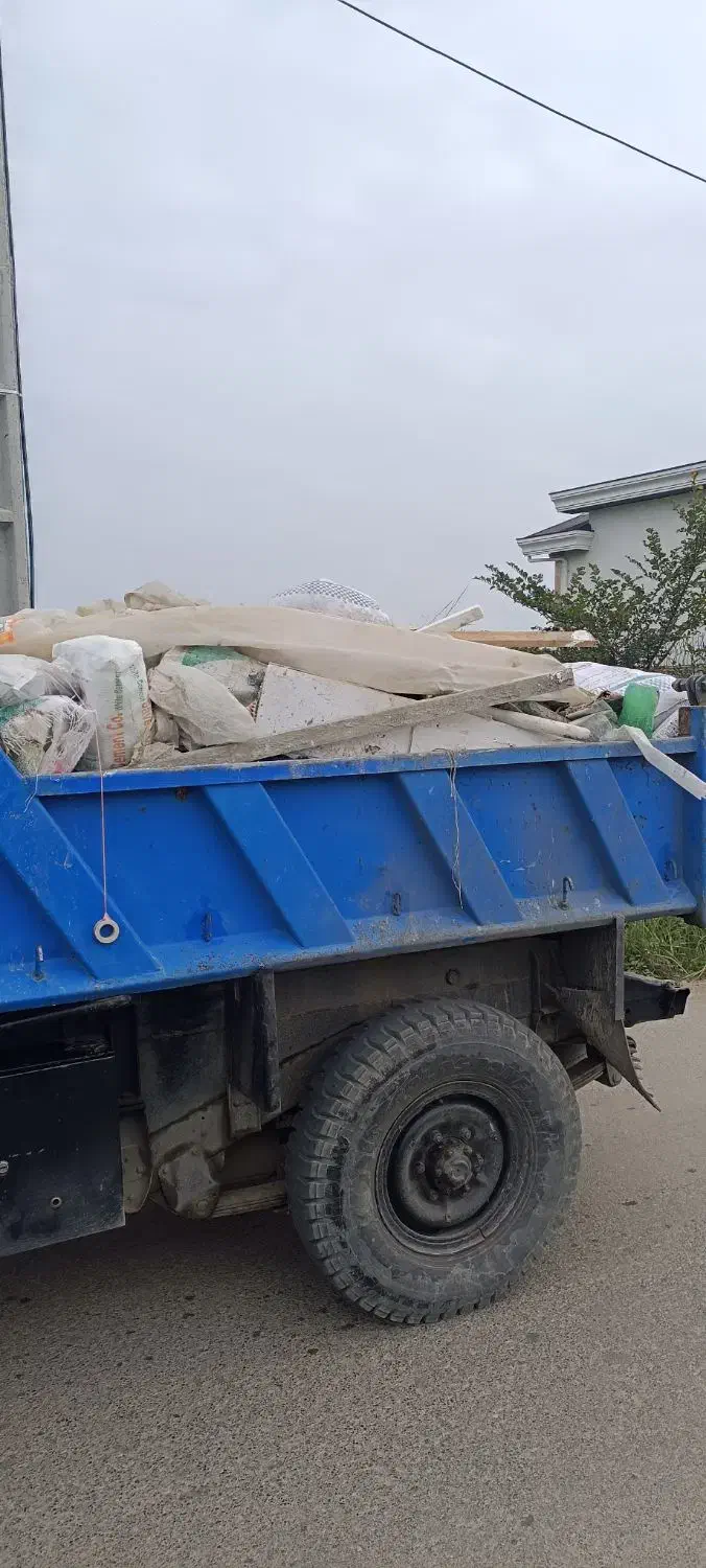 جا ب جایی مخلوط نخاله شن ماسه خاک کود بیس|خدمات حمل و نقل|چالوس, |دیوار