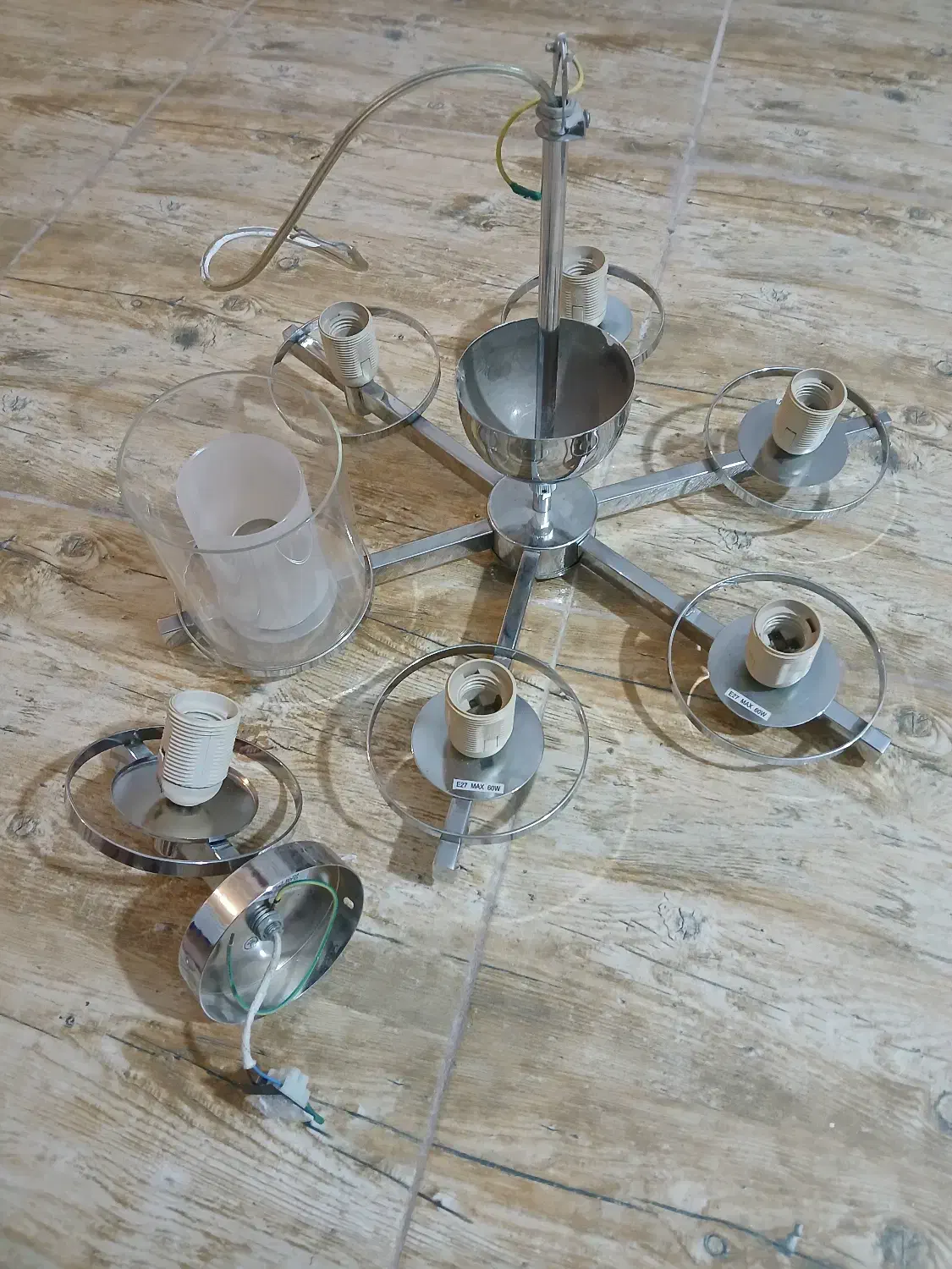 لوستر ۶ شاخه|لوستر و چراغ آویز|گرگان, |دیوار