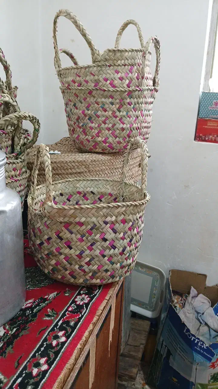 زنبیل سفره حصیری|سفره، حوله، دستمال آشپزخانه|بندر ماهشهر, |دیوار