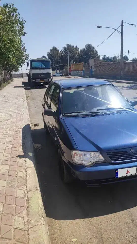 پراید۱۱۱آبی کاربونی ۹۷|خودرو سواری و وانت|لنجان, |دیوار