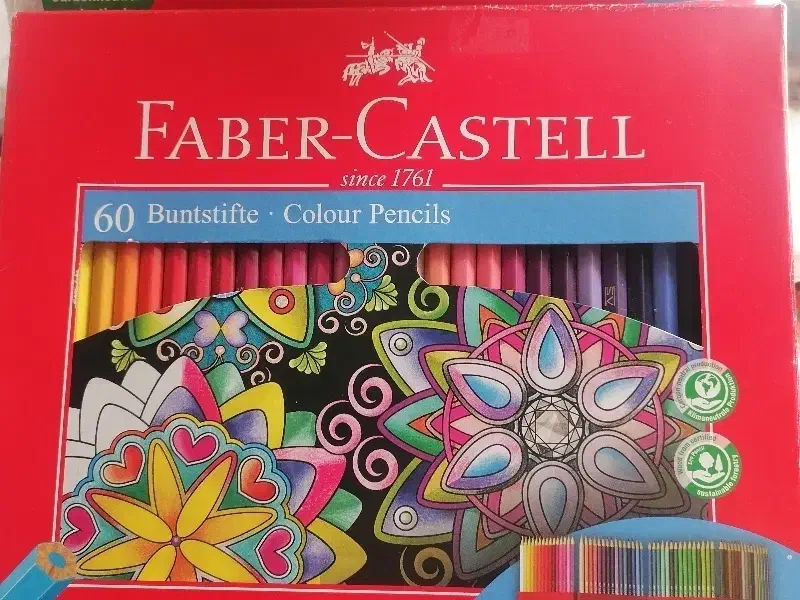 مداد رنگی( فابر کاستل 60 تایی)|لوازم التحریر|فردوس (خراسان), |دیوار