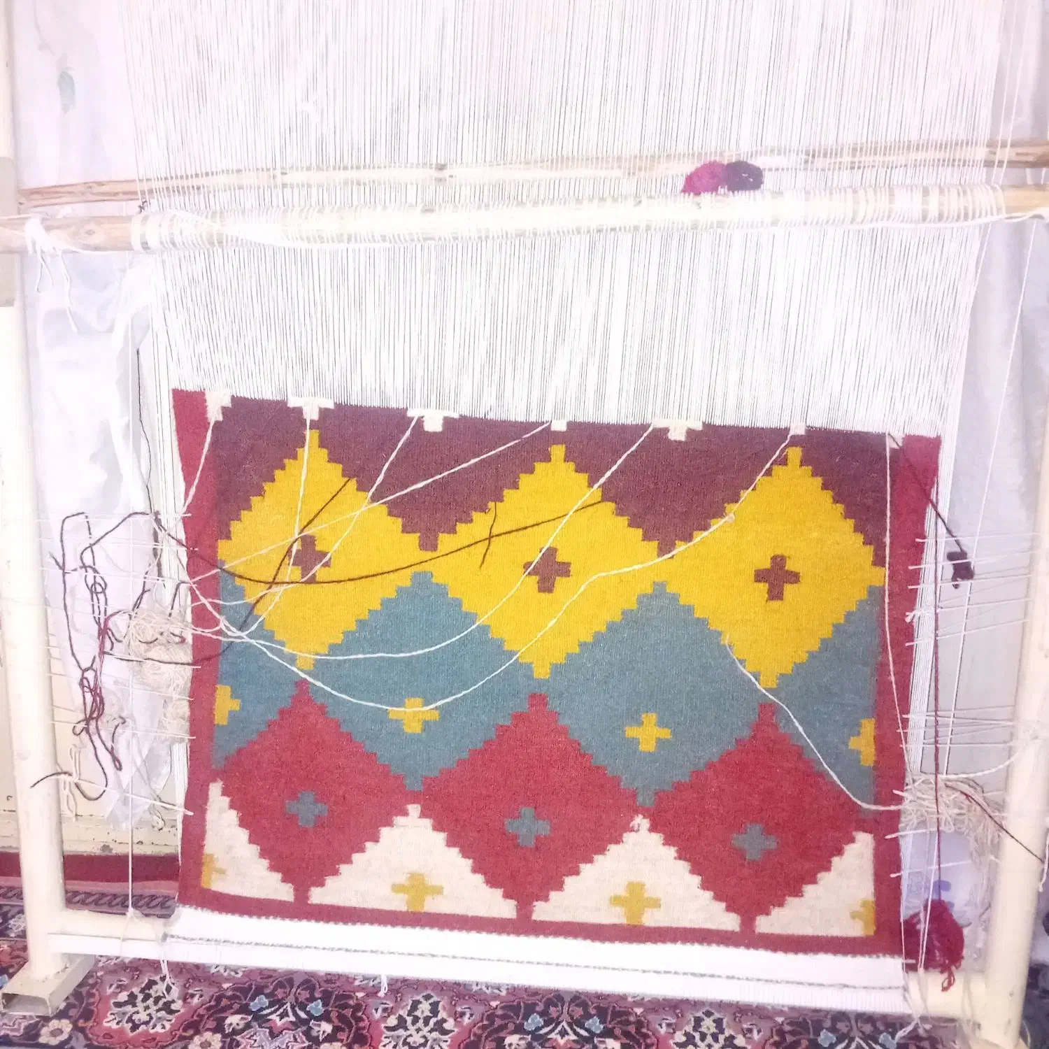 قالی و گلیم|گلیم، جاجیم، گبه|ایذه, |دیوار