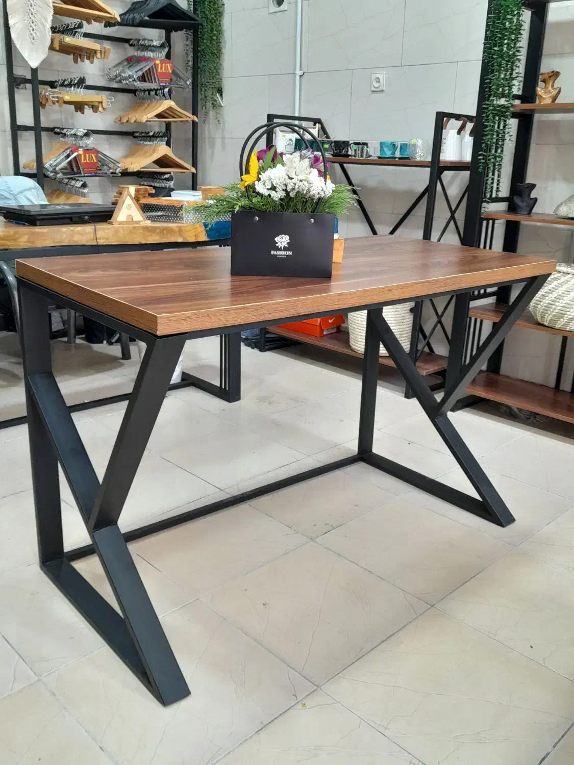 میز تحریر چوب و فلز|میز تحریر و کامپیوتر|کرج, گلستان|دیوار