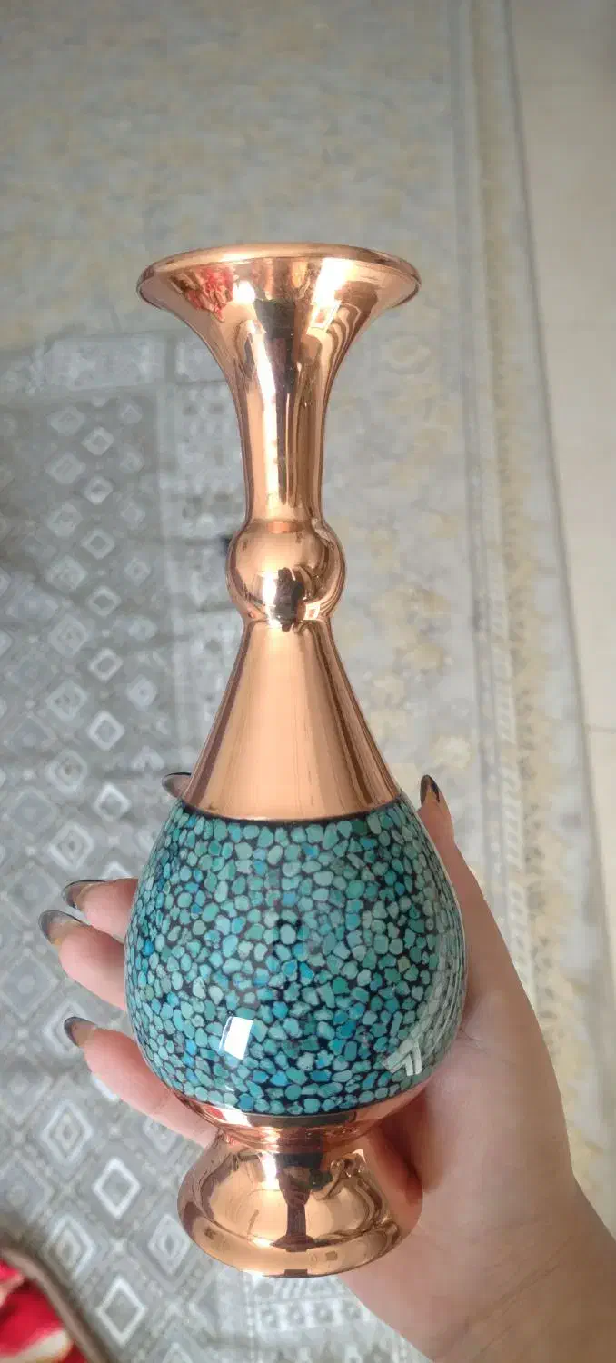 ظرف مسی|صنایع دستی و سایر لوازم تزئینی|اصفهان, قلعه جوم|دیوار