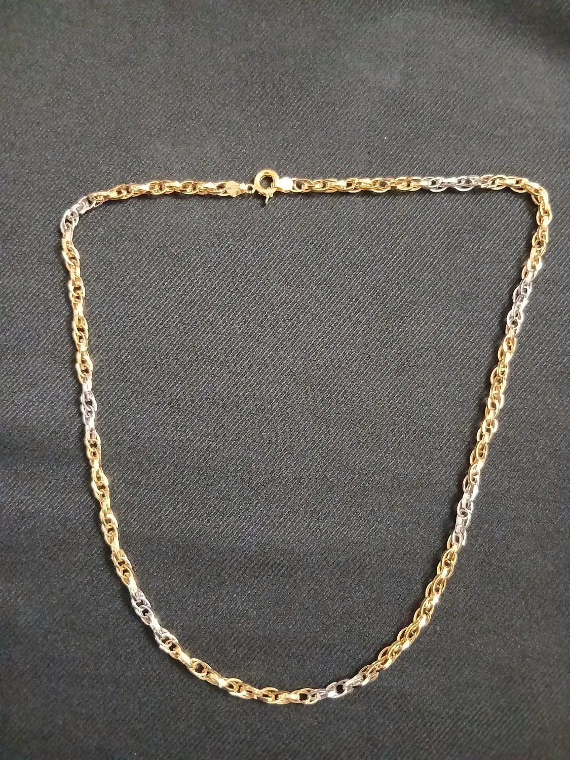 زنجیر طلا ۲ رنگ|جواهرات|رشت, سعدی (تختی)|دیوار