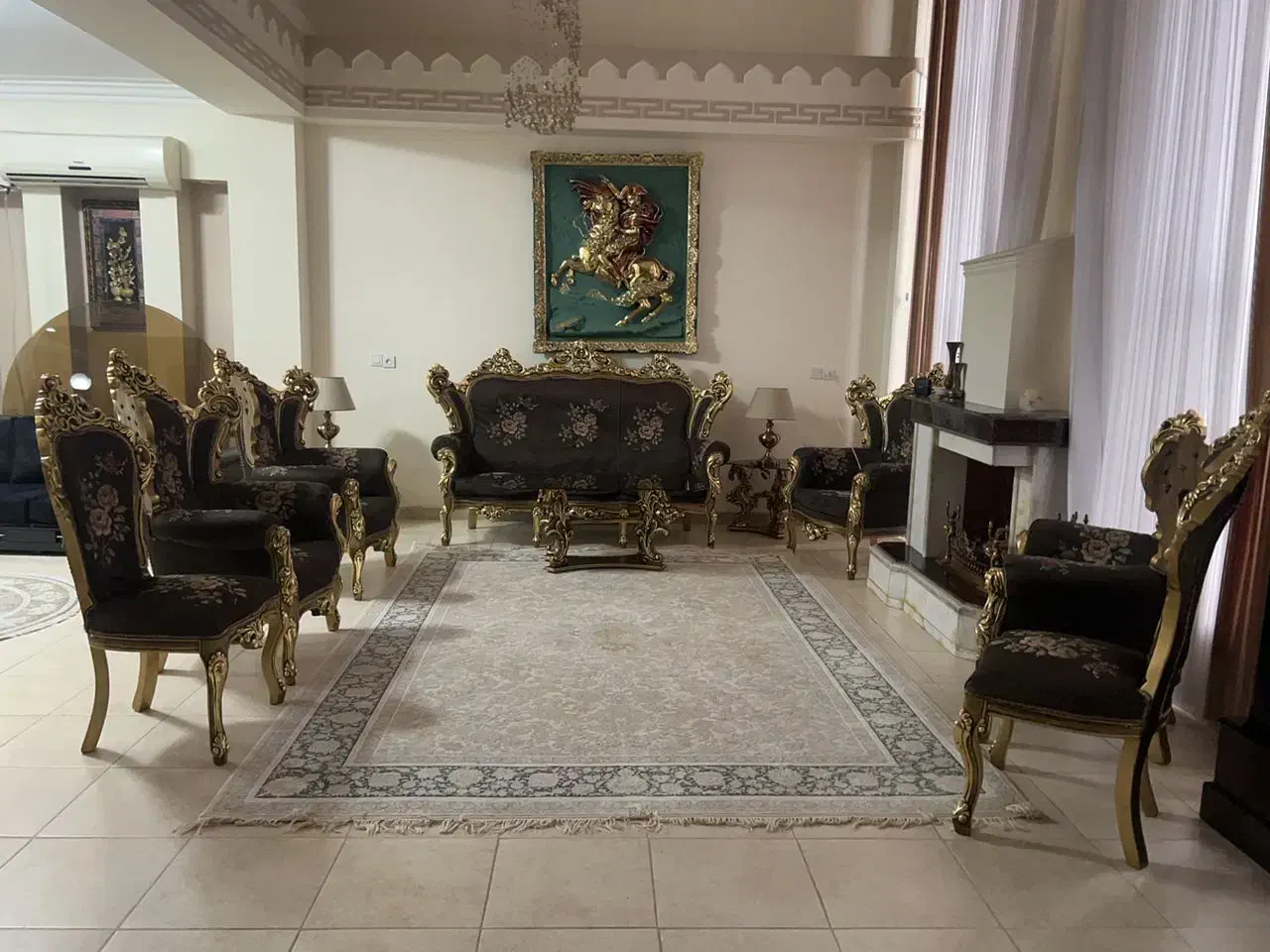 مبل سلطنتی|مبلمان خانگی و میز عسلی|ایلام, |دیوار