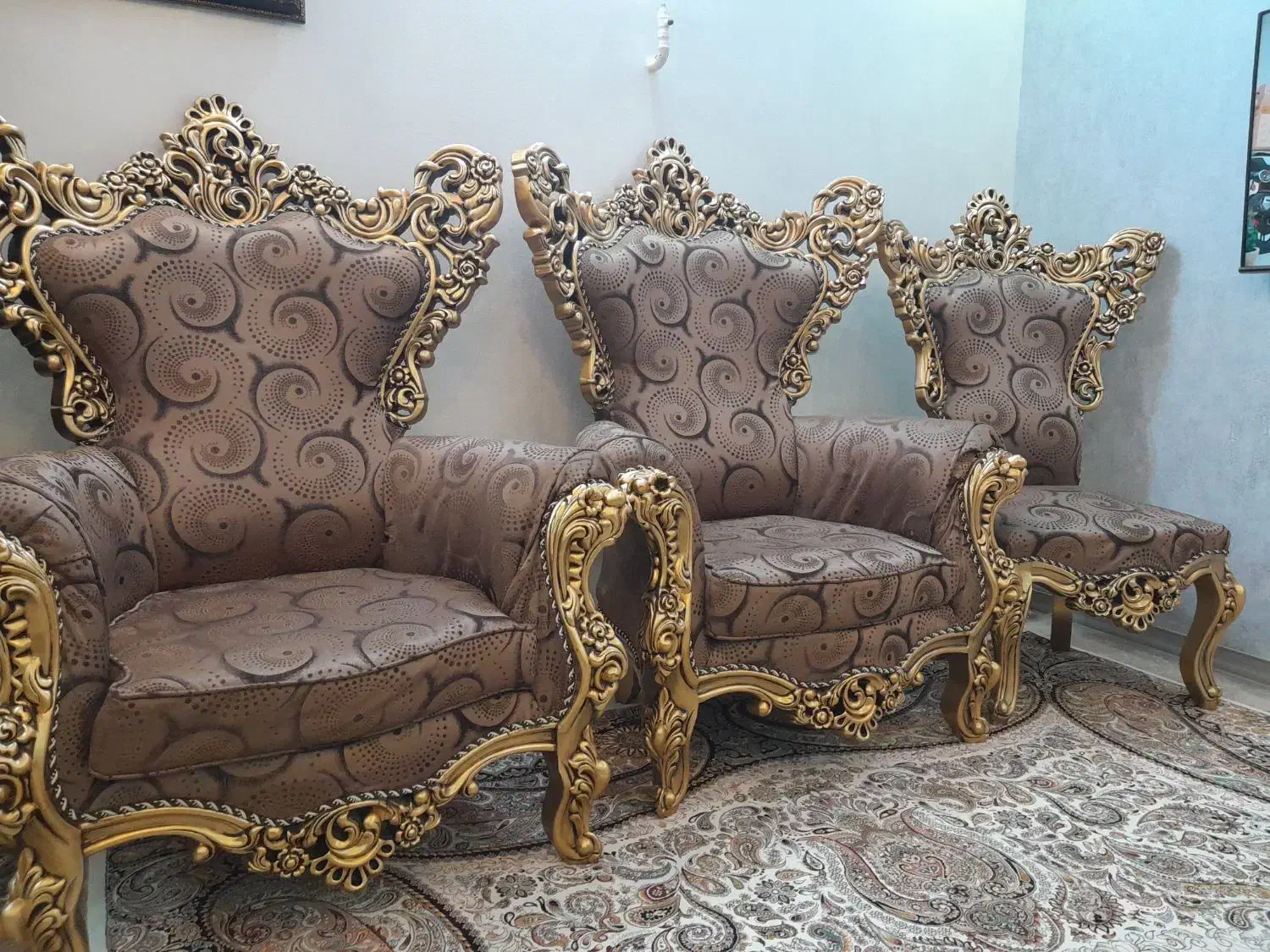 مبلمان استیل ۹ نفره|مبلمان خانگی و میز عسلی|قم, عمار یاسر|دیوار
