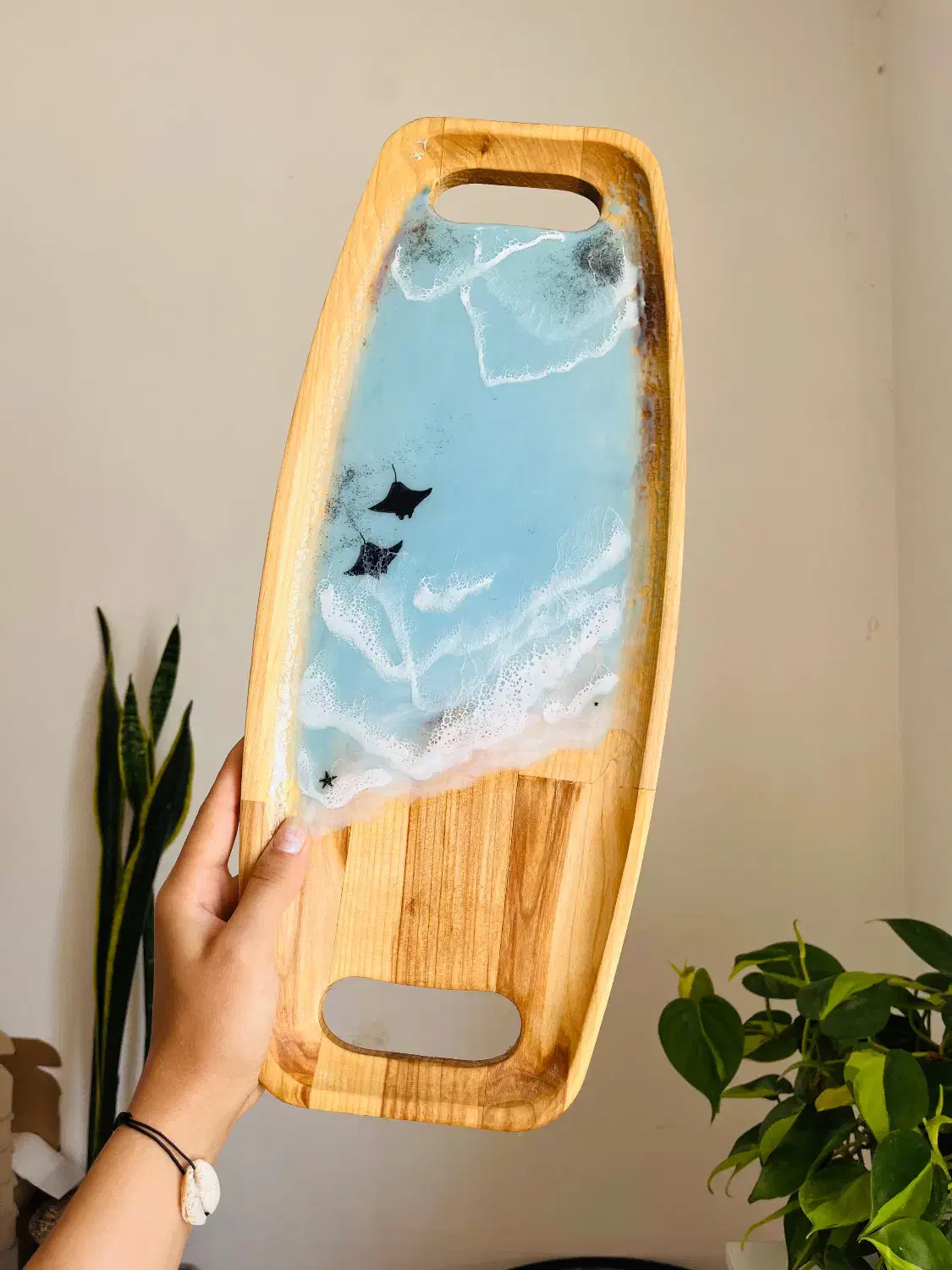 تخته گوشت چوب+رزین|ظروف سرو و پذیرایی|تهران, بازار|دیوار