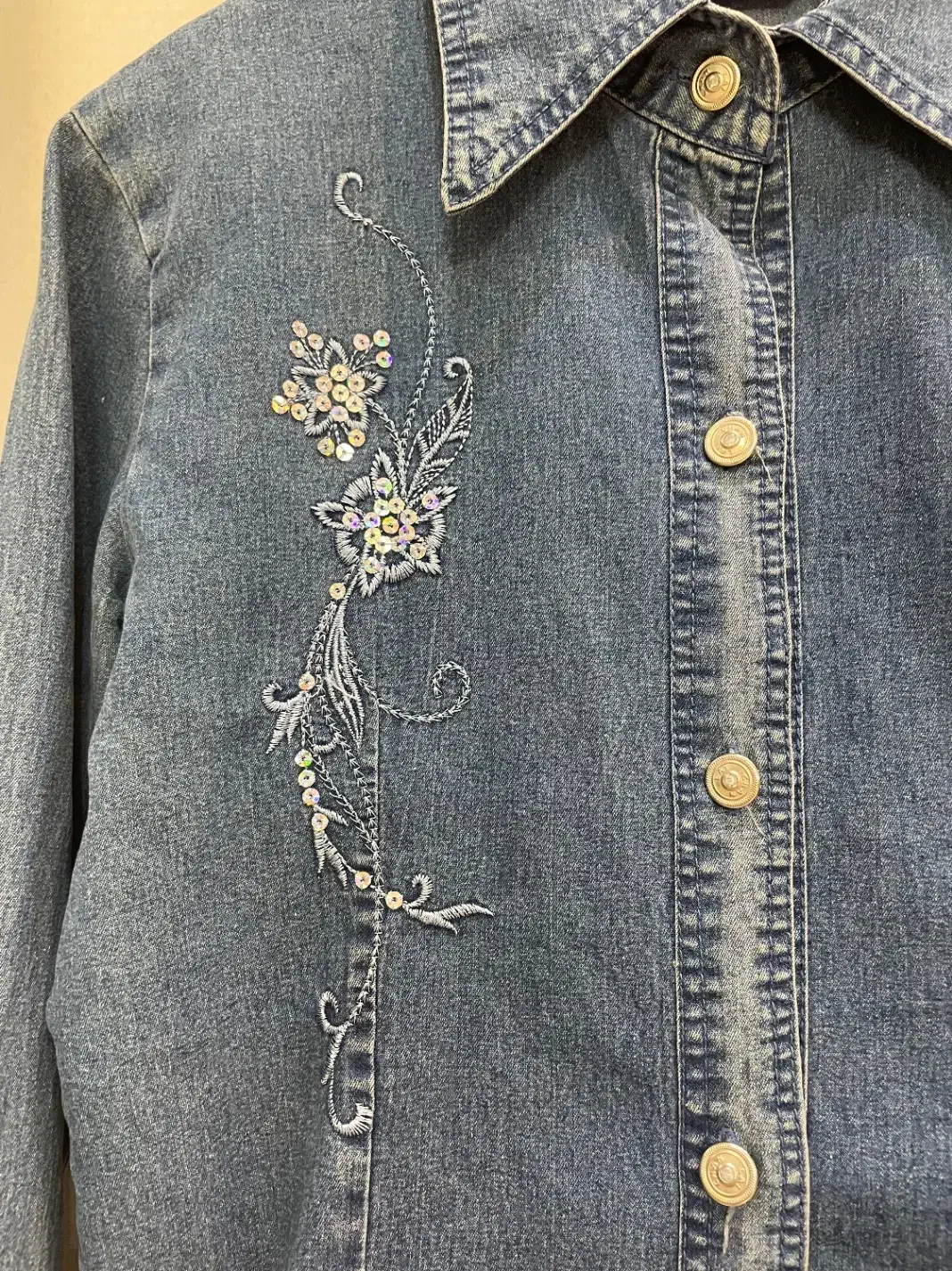 شومیز جین گلدوزی|لباس|یزد, |دیوار