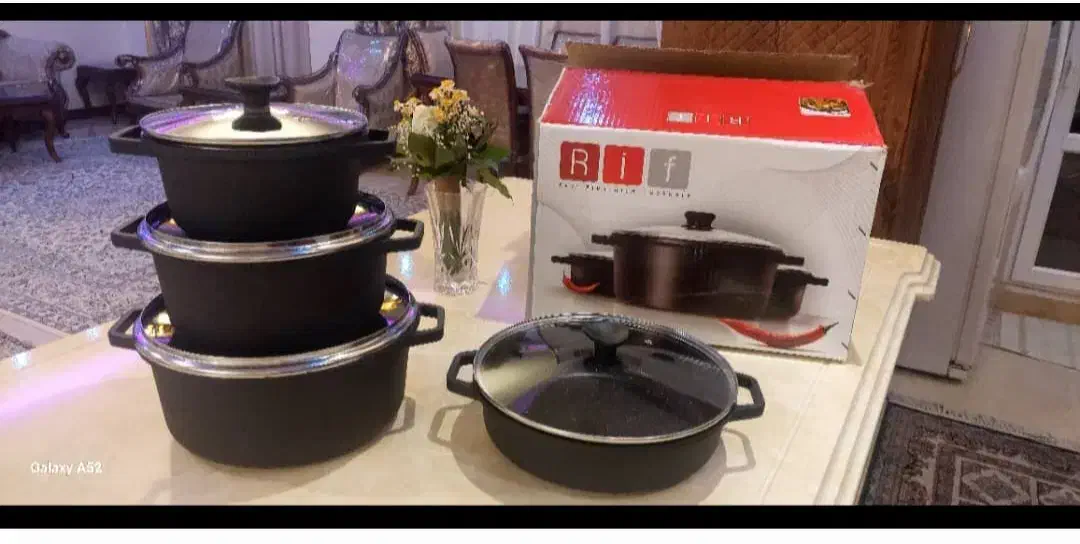 فروش تک یا سرویس چدن گرانیت 8 پارچه  قیمت کارخونه|ظروف پخت‌وپز|تهران, تهرانپارس غربی|دیوار