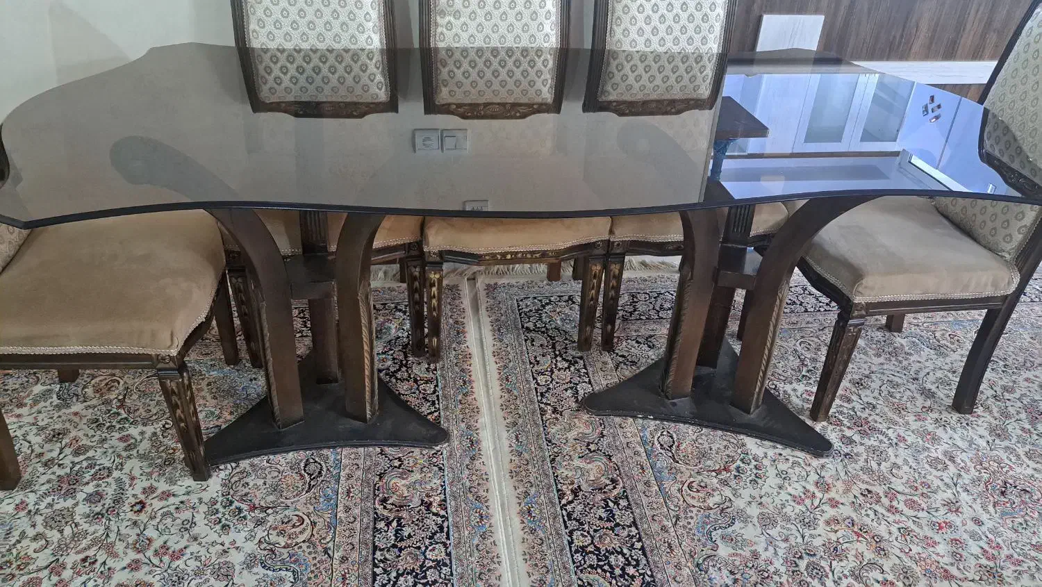 میز ناخوری|میز و صندلی غذاخوری|قم, حمام تالار|دیوار