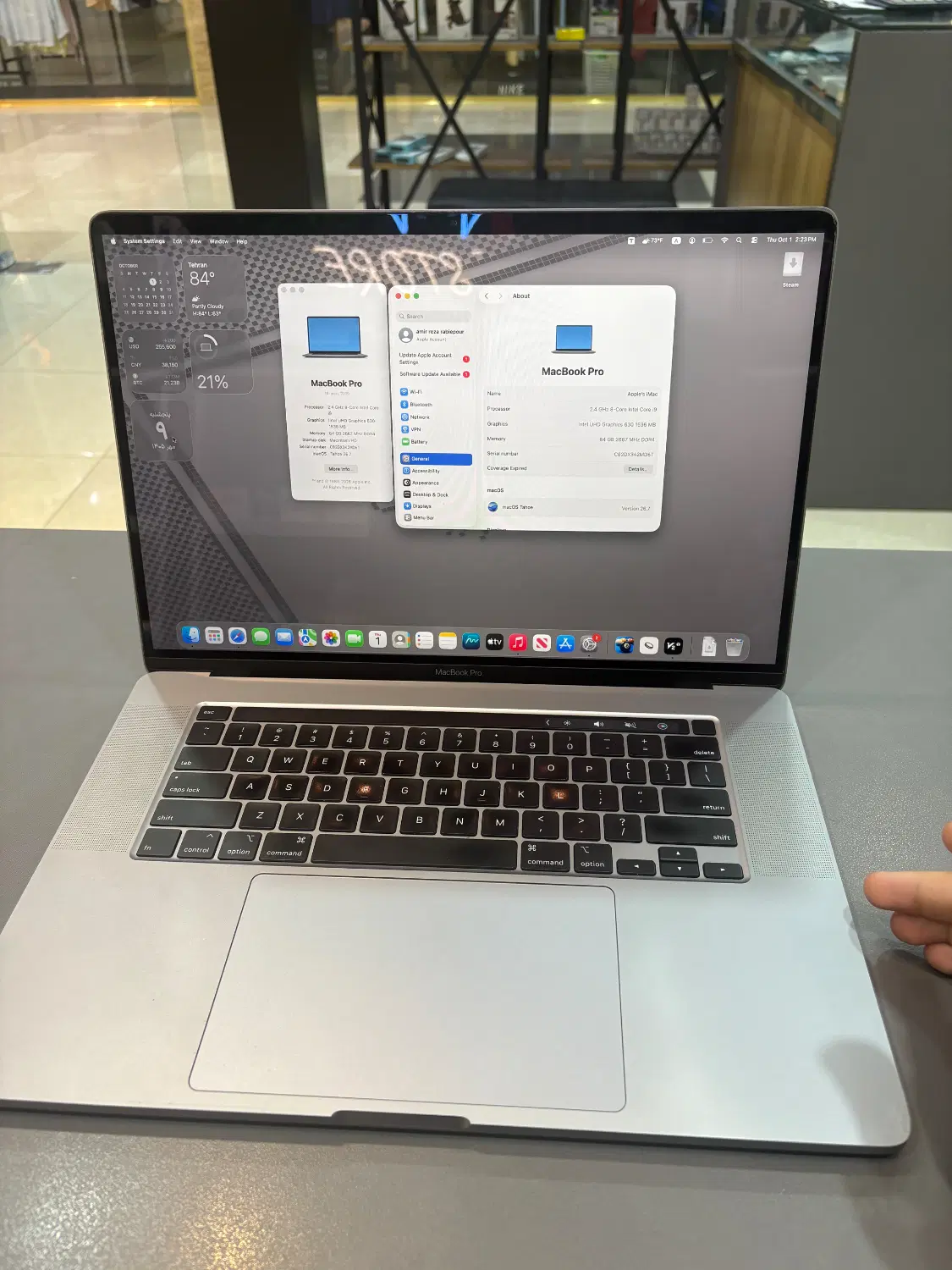MacBook Pro i9 1t ssd ram 64|رایانه همراه|نوشهر, |دیوار