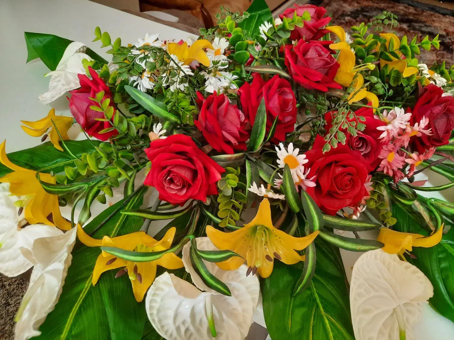 گل روکابینتی بسیار زیبا|گل مصنوعی|بهبهان, |دیوار