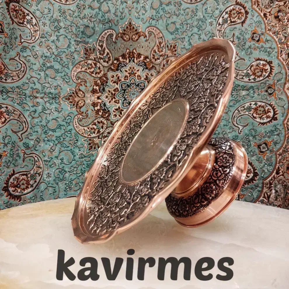 ست 8 تیکه ظروف مسی بهار/تخفیف به مدت محدود/کویر مس|ظروف سرو و پذیرایی|یزد, |دیوار