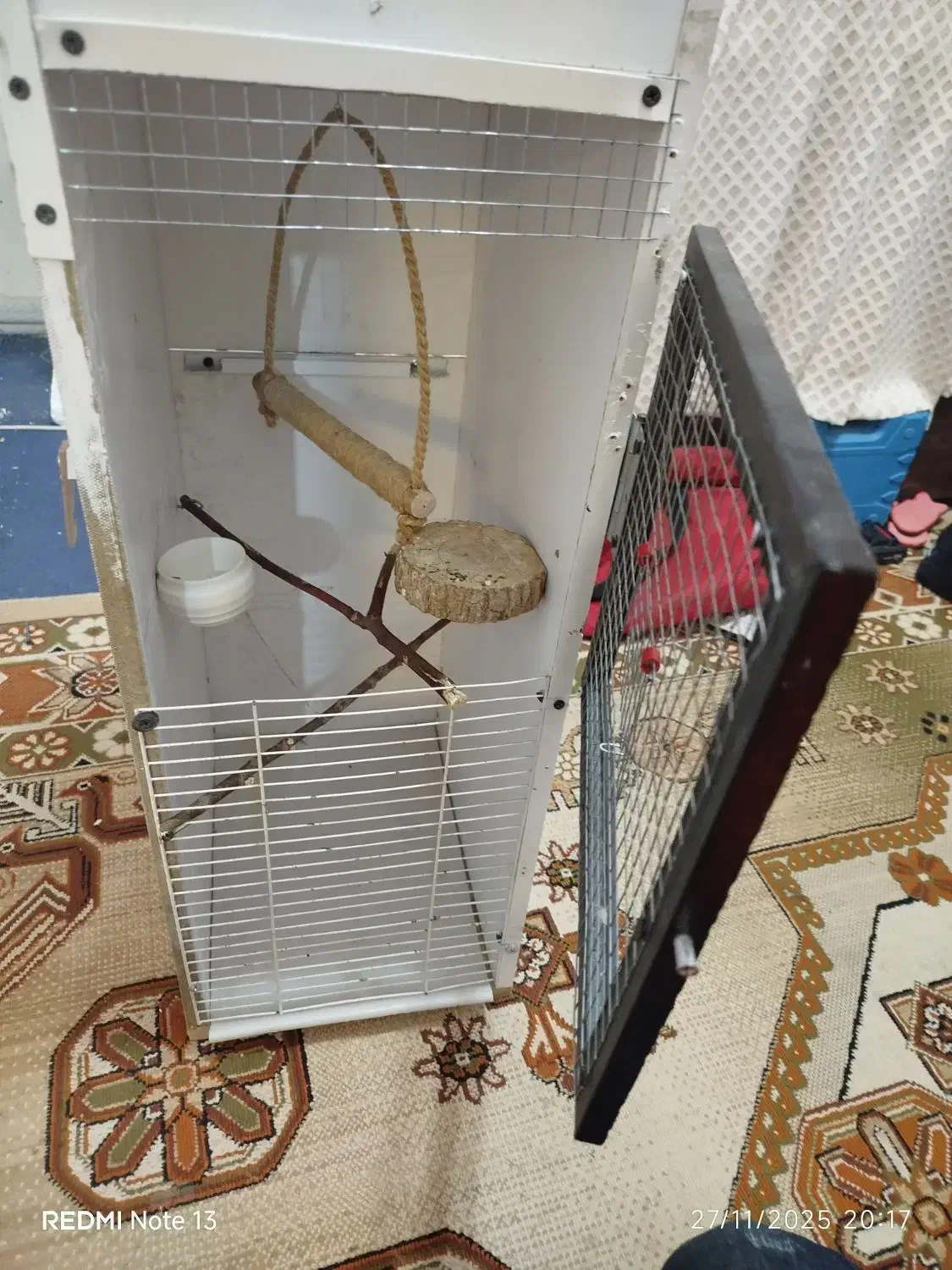 قفس چوبی دست ساز مناسب برای مرغ عشق و فنچ و قناری|لوازم جانبی حیوانات|سیرجان, |دیوار