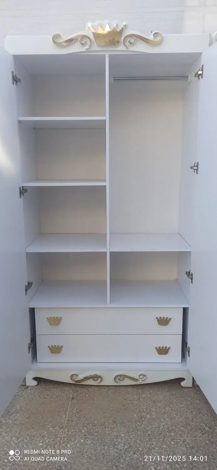 سرویس کمد،بوفه و تخت خواب نو جوان|تخت و سرویس خواب|رونیز, |دیوار