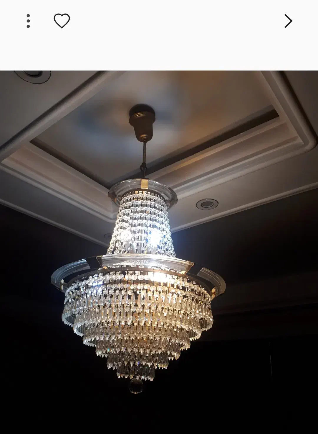 یک جفت لوستر ( کریستال اصل ایتالیا)|لوستر و چراغ آویز|تهران, شهرک آزادی|دیوار