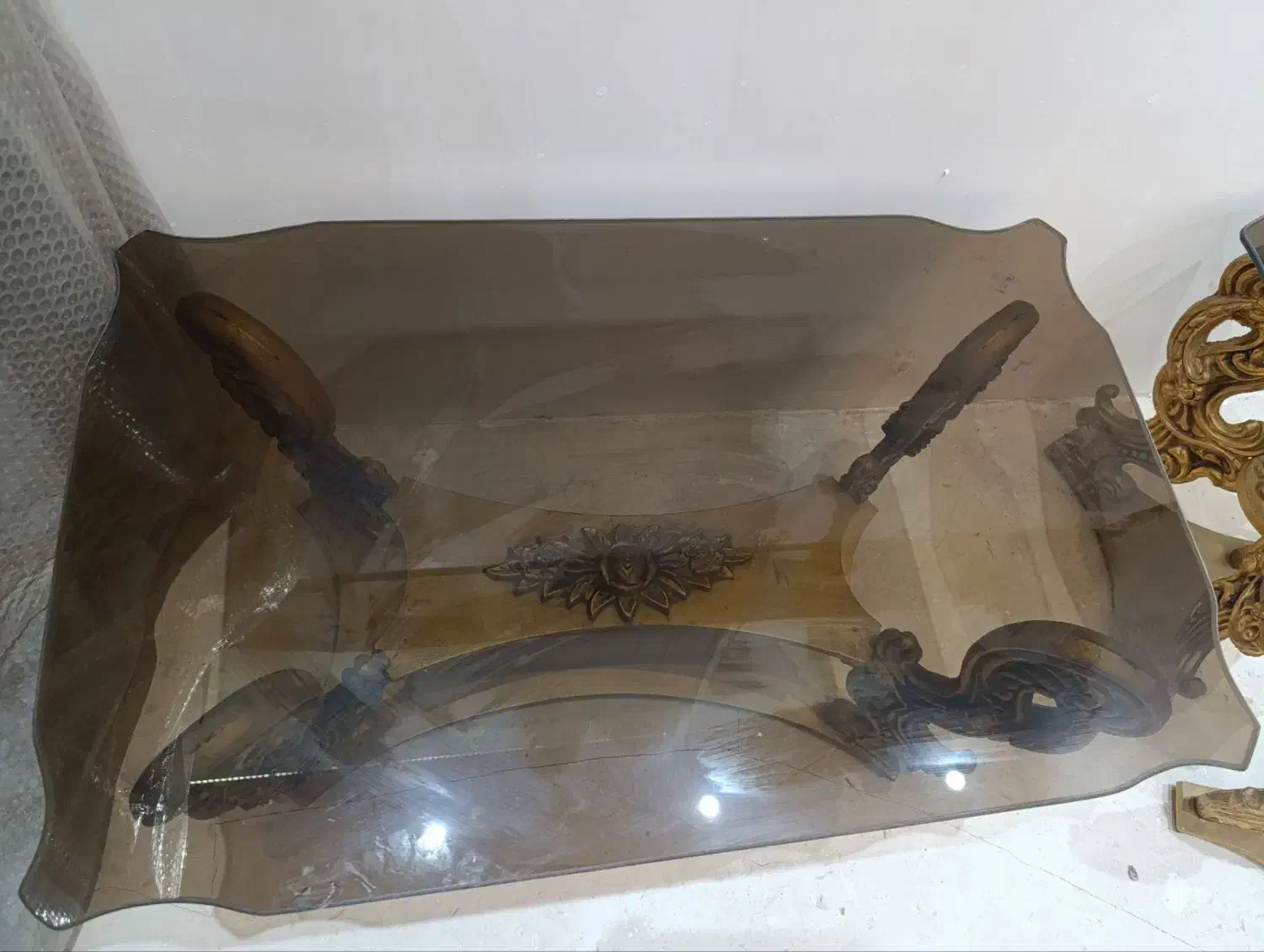 جلو مبلی سه تیکه با شیشه ده میل کلکسیونی|کلکسیون اشیاء عتیقه|خوی, |دیوار