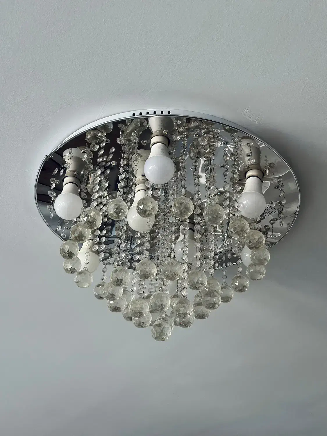 لوستر کریستالی سقفی|لوستر و چراغ آویز|شیراز, شهرک ایثار|دیوار