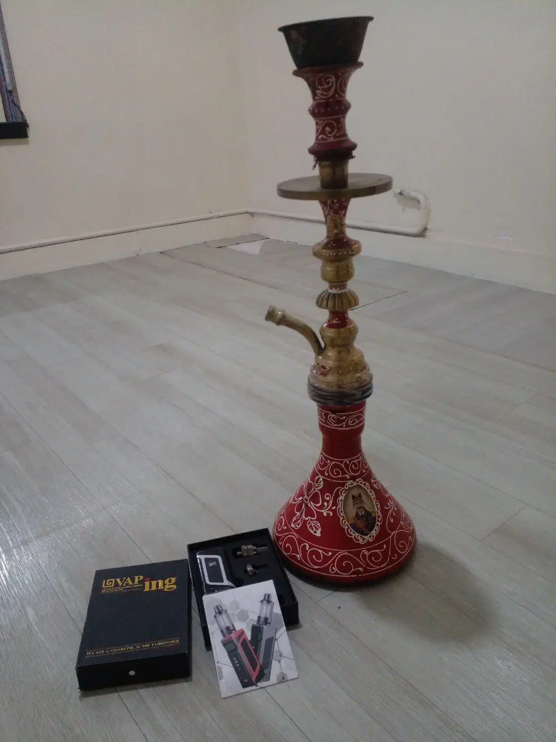 قلیون از جنس برنج اصلی، ویپ|کلکسیون اشیاء عتیقه|اسلام‌شهر, شهرک قائمیه|دیوار