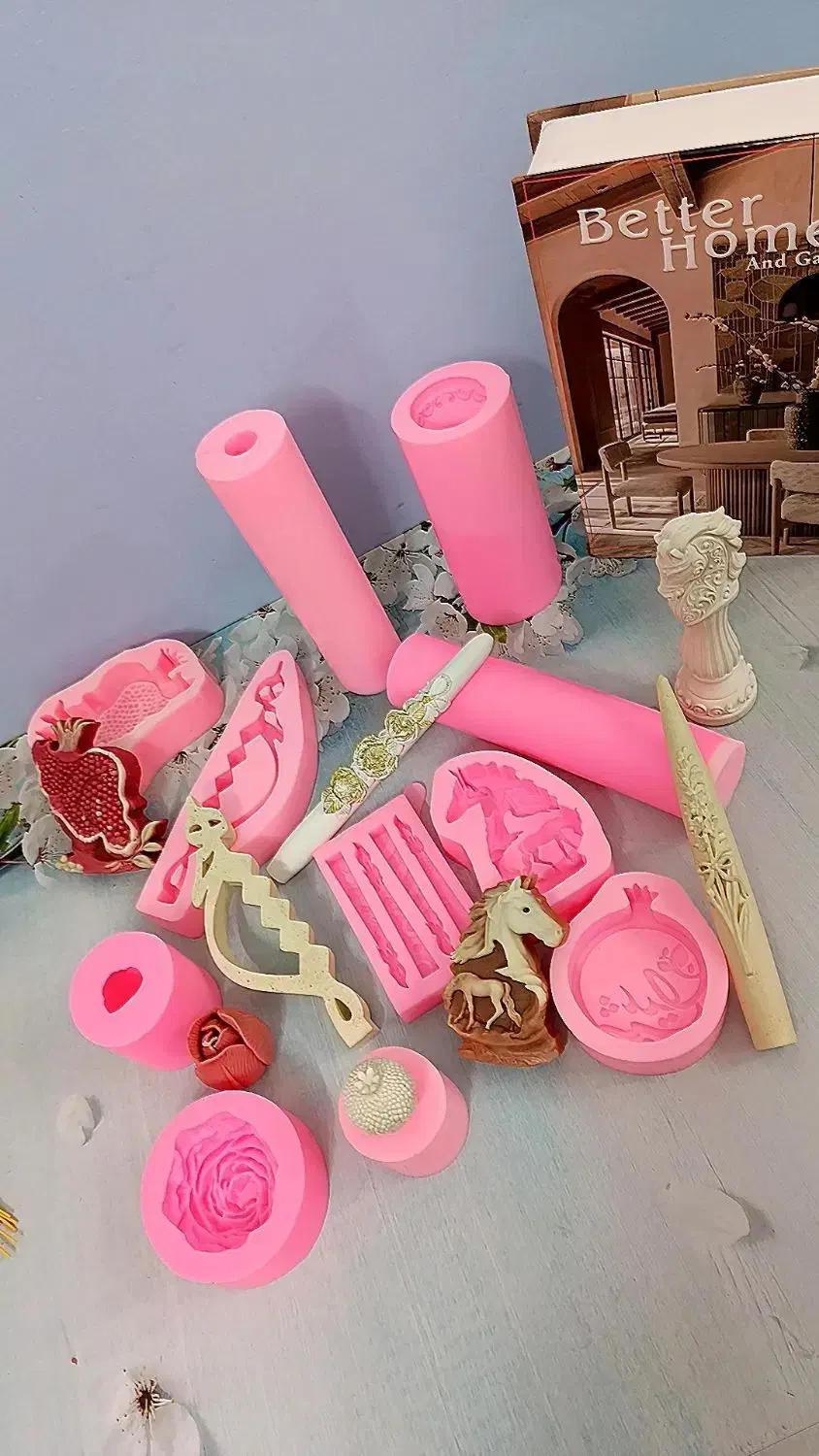 قالب سیلیکونی شمع|صنایع دستی و سایر لوازم تزئینی|قرچک, شهرک طلائیه|دیوار