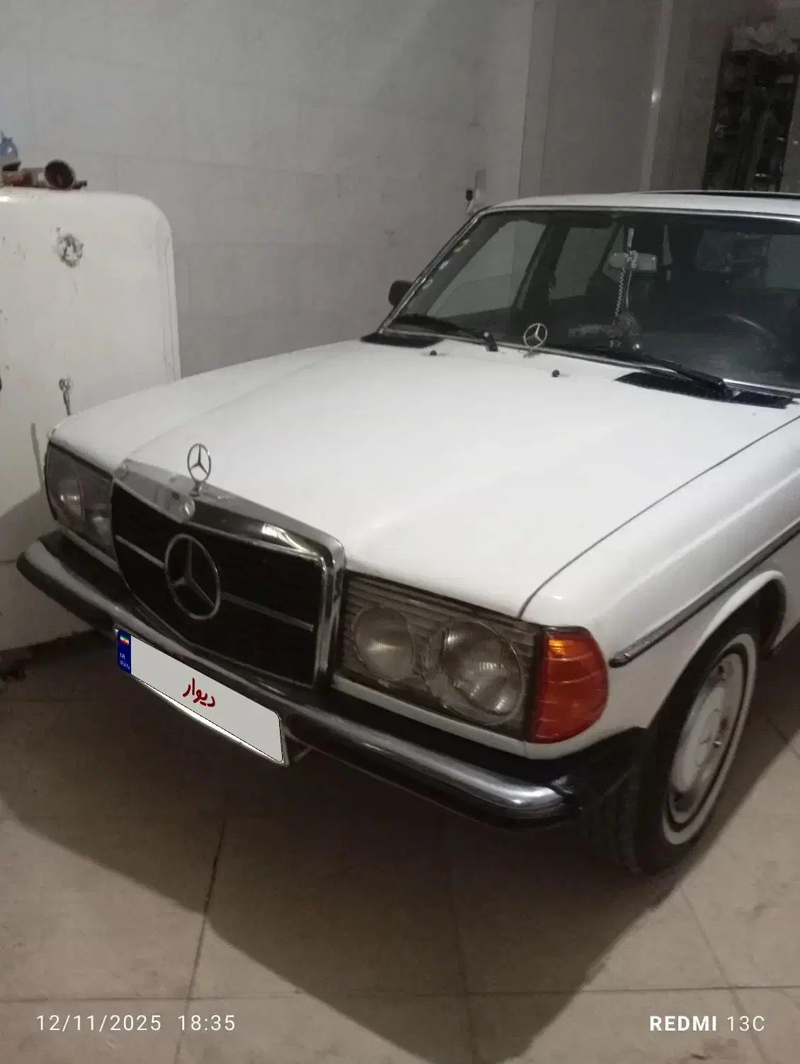 بنز کلاسیک خوابیده در پارکینگ کارکرد واقعی|خودرو کلاسیک|اصفهان, چرخاب|دیوار