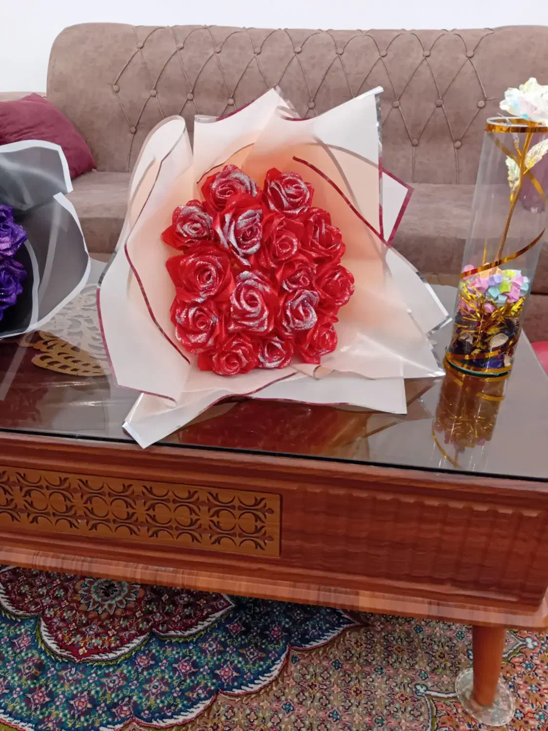 گل روبانی|گل مصنوعی|مشگین شهر, |دیوار