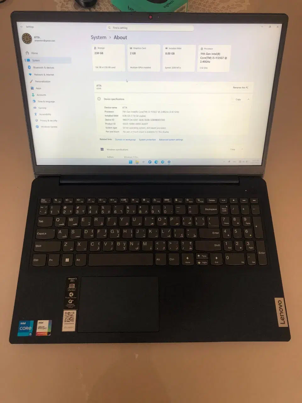 lenovo ideapad 3 15.6 inchلپ تاپ لنوو|رایانه همراه|قوچان, |دیوار