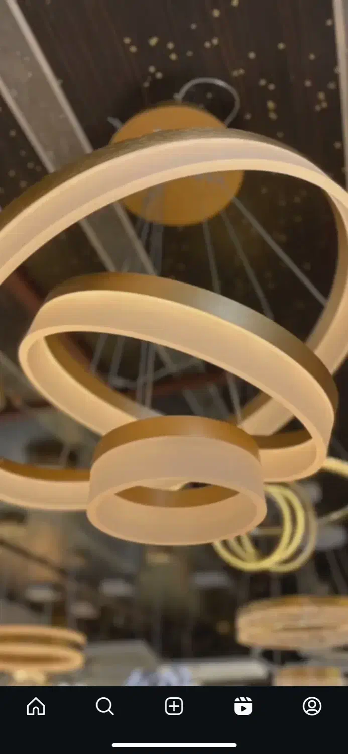 لوستر ۳ تیکه|لوستر و چراغ آویز|اسلام‌شهر, باغ فیض|دیوار