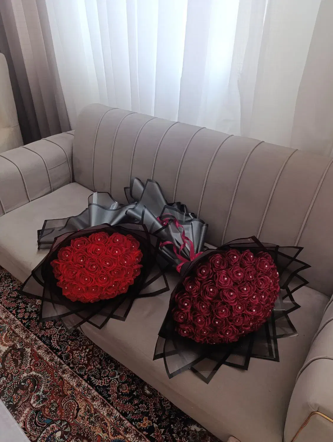 گل ربانی دسته گل باکس گل تک شاخه|گل مصنوعی|خاوران, |دیوار