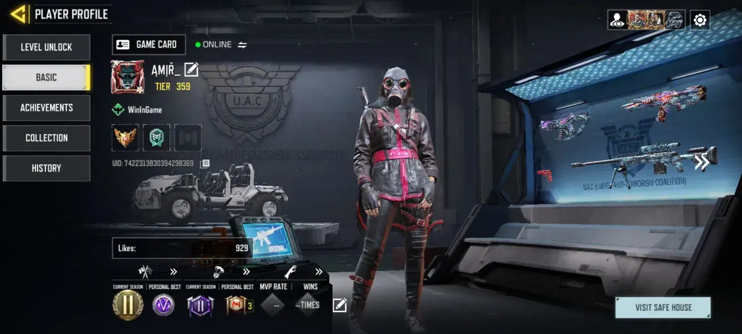 اکانت کالاف لول ۳۶۰|کنسول، بازی ویدئویی و آنلاین|کرج, شهرک جهان‌نما|دیوار