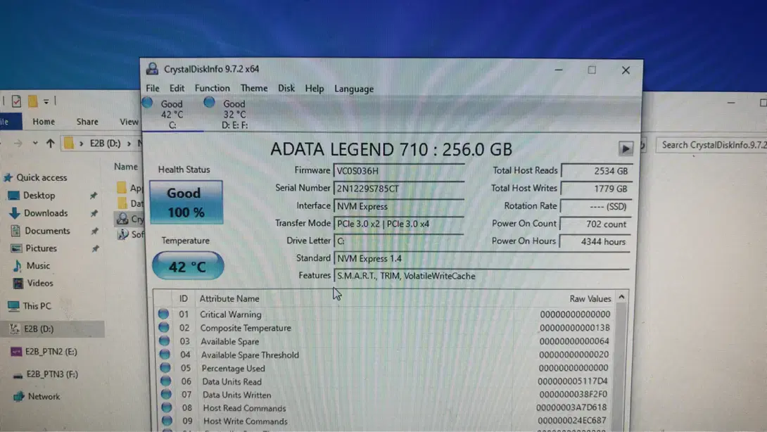 Ssd nvme 256gb adata legend 710|قطعات و لوازم جانبی رایانه|اهواز, سپیدار|دیوار