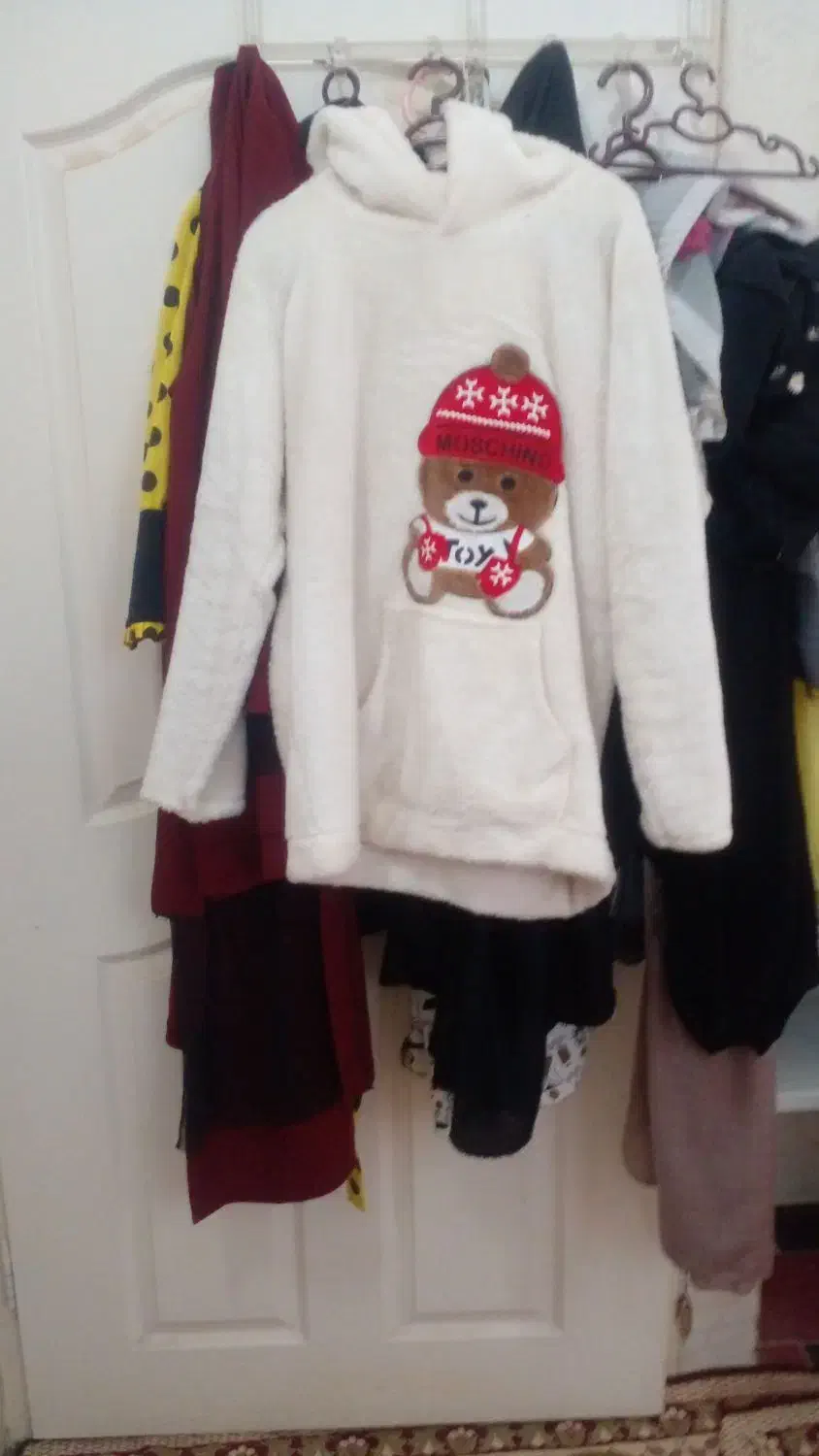 هودی سفید با کلاه خرگوشی|لباس|اردکان, |دیوار