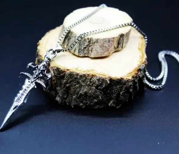 گردنبند زنجیر استیل مردانه طرح شمشیر|بدلیجات|تهران, ستارخان|دیوار