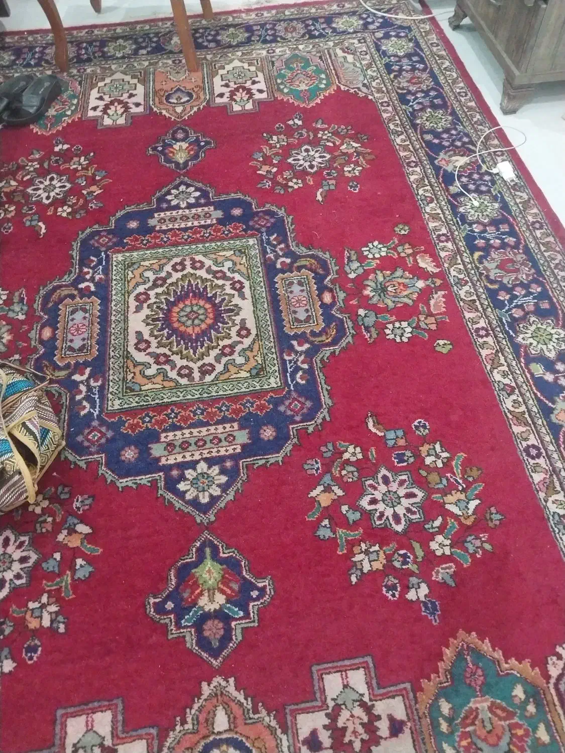 فرش دستباف قدیمی ۶ متری|فرش|کرج, اصفهانیها|دیوار