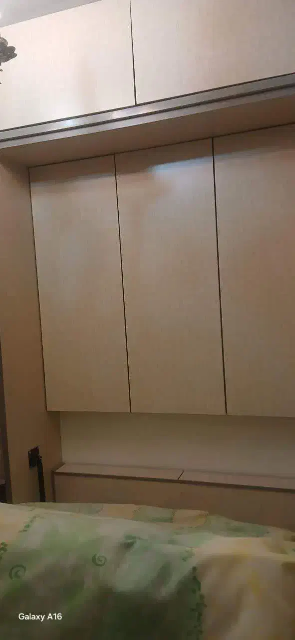 تخت خواب کم جا چوب جمع شو|تخت و سرویس خواب|فشم, |دیوار