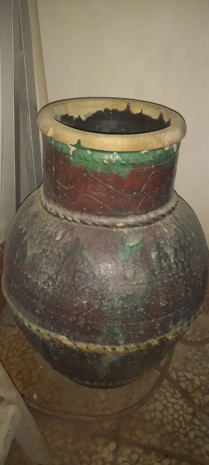 خمره داخل و بیرون لعاب عمر ۲۵ سال حداقل|صنایع دستی و سایر لوازم تزئینی|کاشان, راه آهن کاشان|دیوار