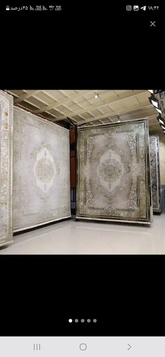 فرش ماشینی در رنگ‌های آرامش‌بخش و طرح‌های جذاب|فرش|ایذه, |دیوار