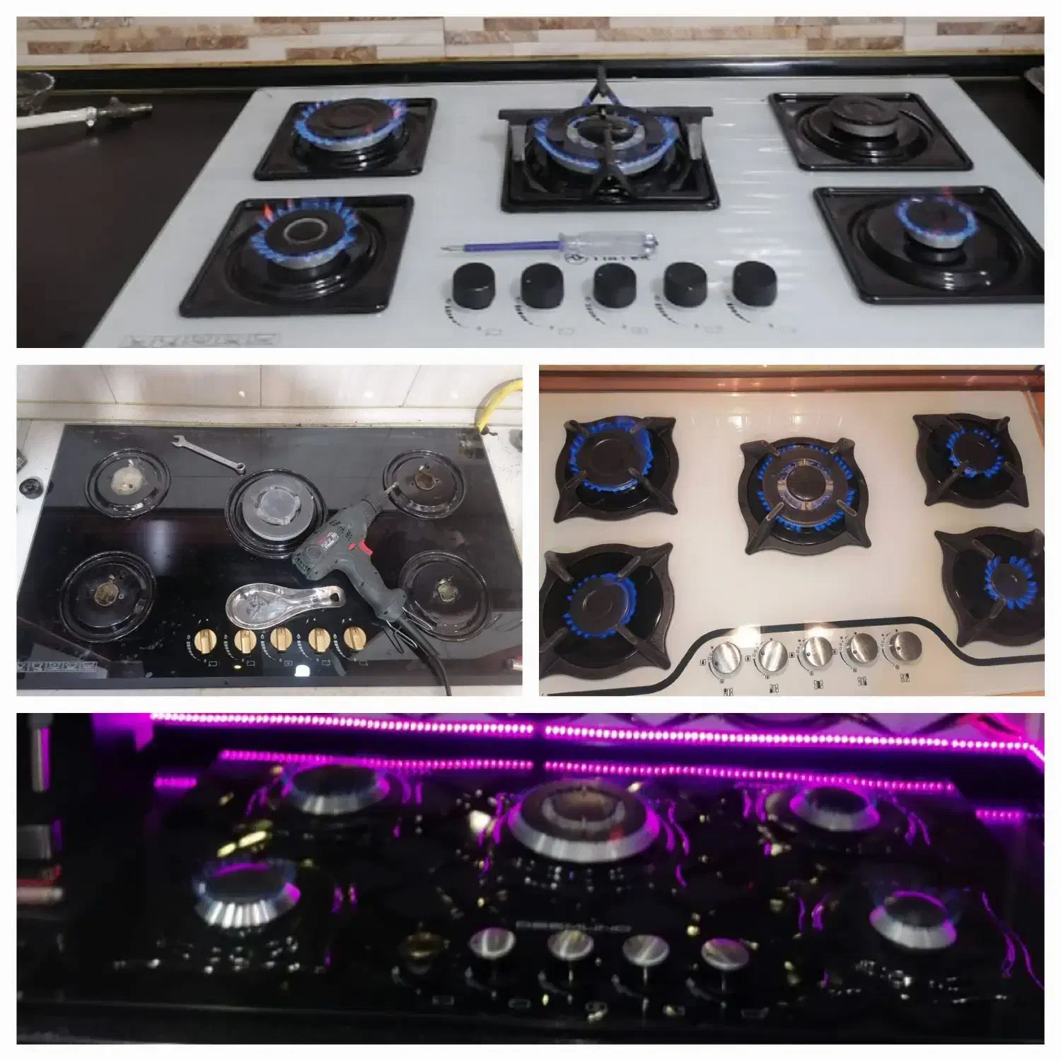 شیشه اجاق گازرومیزی تعمیرتعمیرات گازرومیزی استیل|خدمات پیشه و مهارت|تهران, جنتآباد جنوبی|دیوار